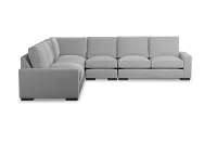 Edgewater Delray Light Gray Large Two-arm Sectional