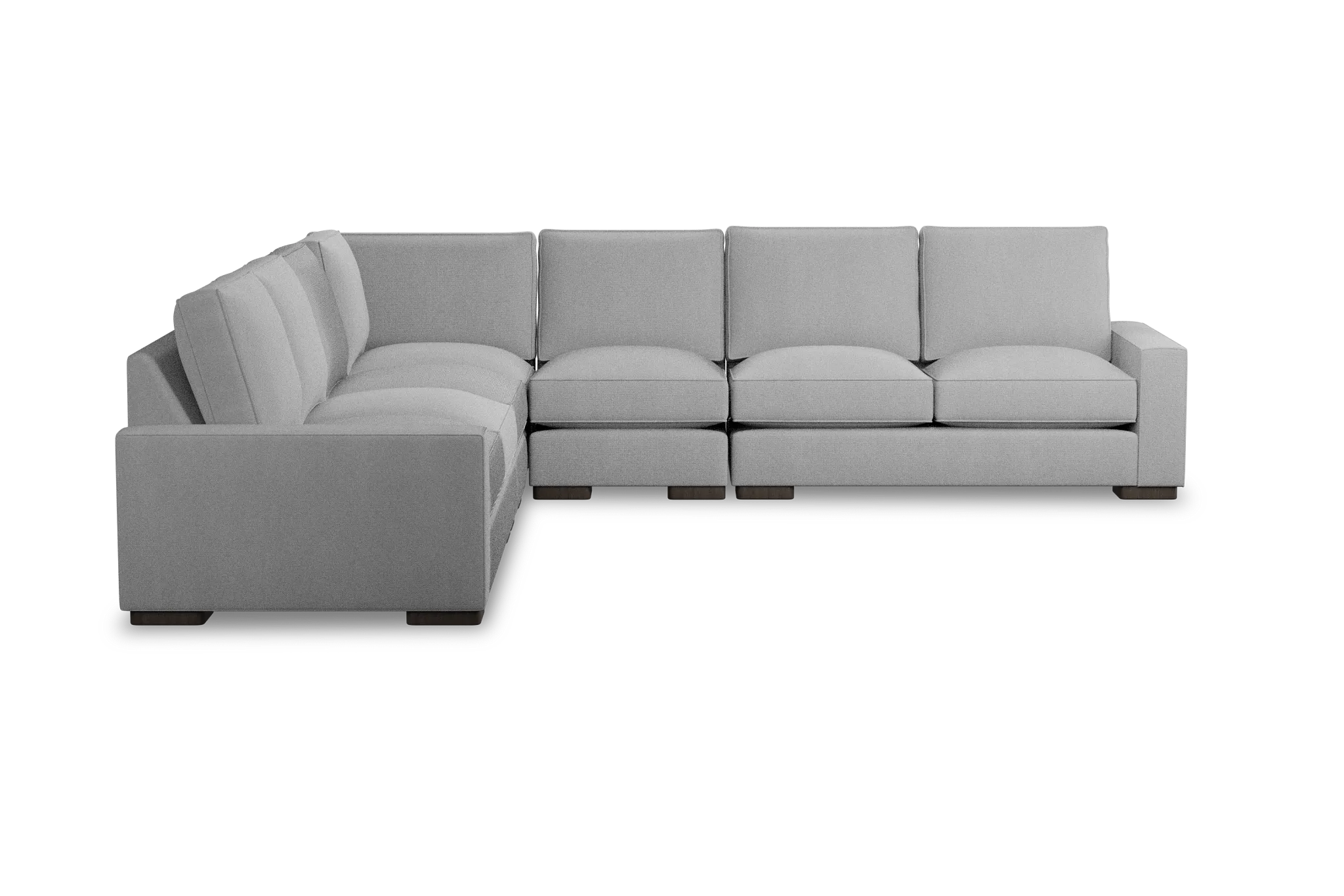 Edgewater Delray Light Gray Large Two-arm Sectional