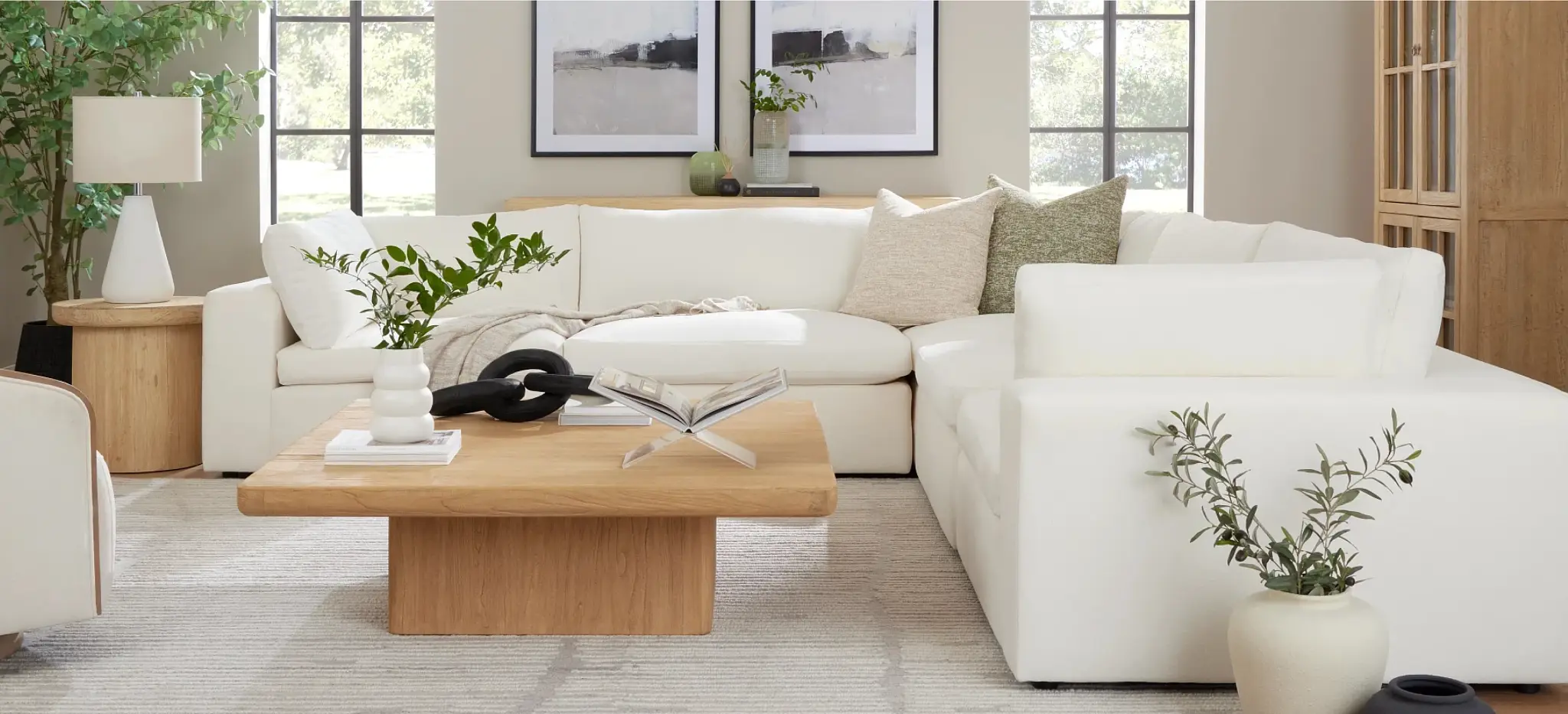 Elevating Spaces: Modern White Living Room Sectionals Elevating Spaces: Modern White Living Room Sectionals