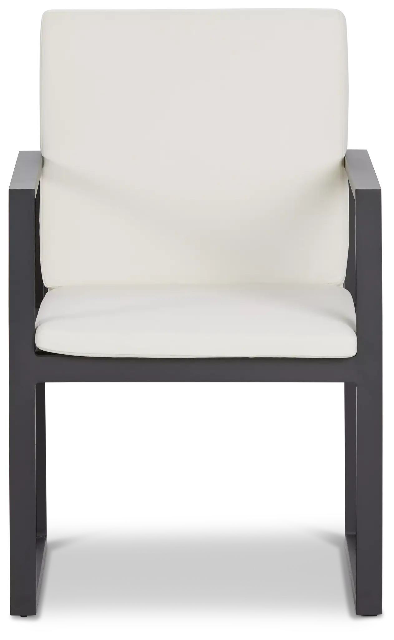 Linear Dark Gray White Aluminum Arm Chair Linear Dark Gray White Aluminum Arm Chair
