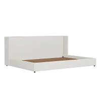 Captiva Gellar White 48" Upholstered Shelter Bed