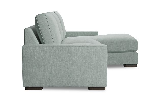 Edgewater Elevation Light Green Right Chaise Sectional