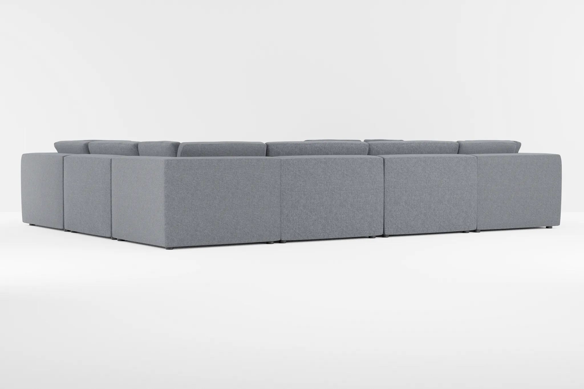 Destin Elevation Gray Fabric 8-piece Modular Sectional