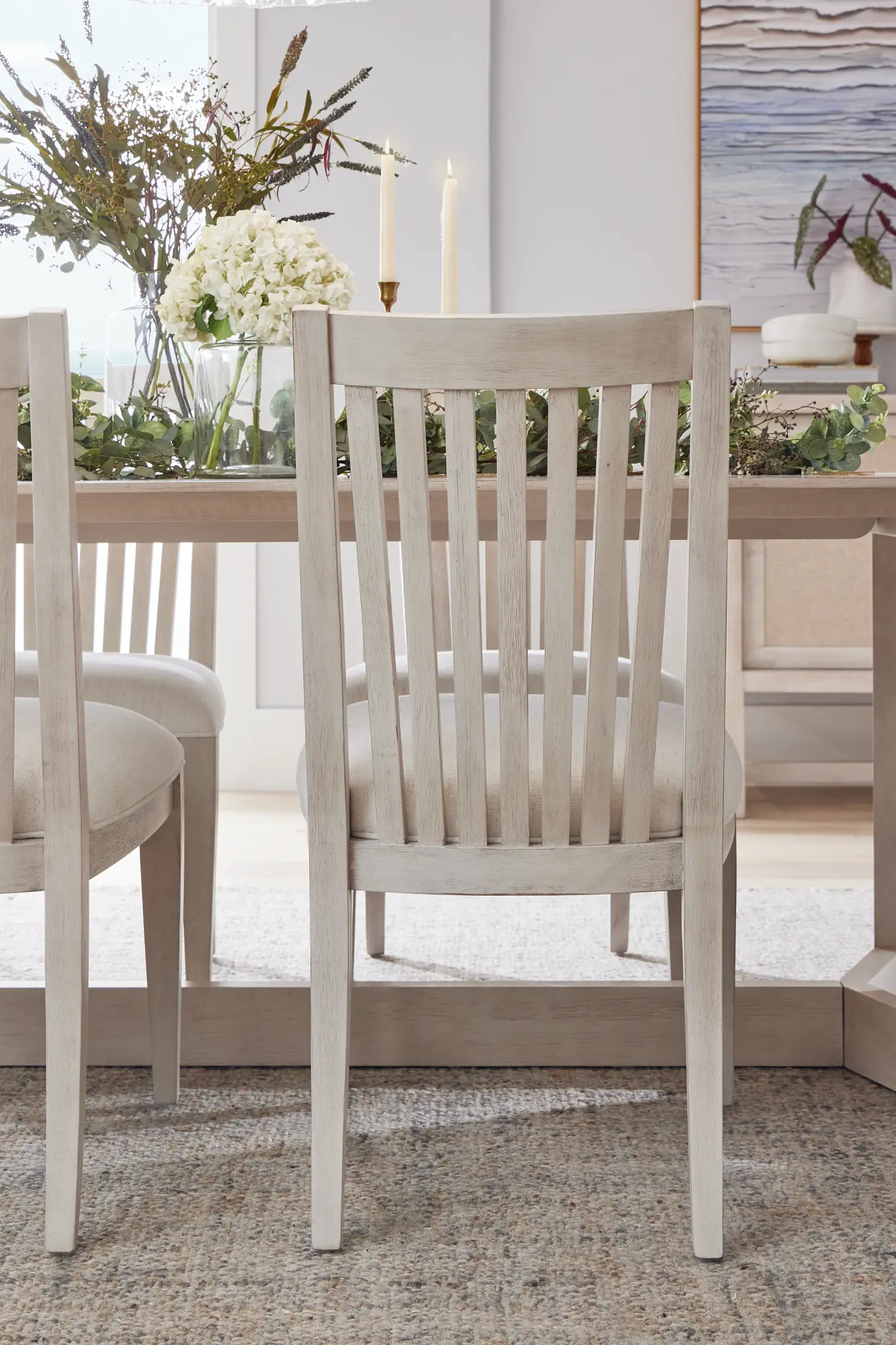 Marseilles Light Tone Slat Side Chair Marseilles Light Tone Slat Side Chair