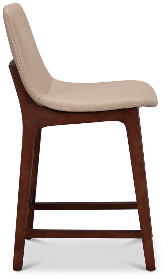 Hamilton Taupemicro 24" Upholstered Barstool