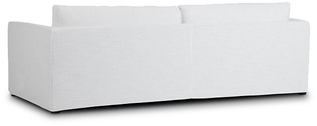 Willow 102" White Fabric Sofa