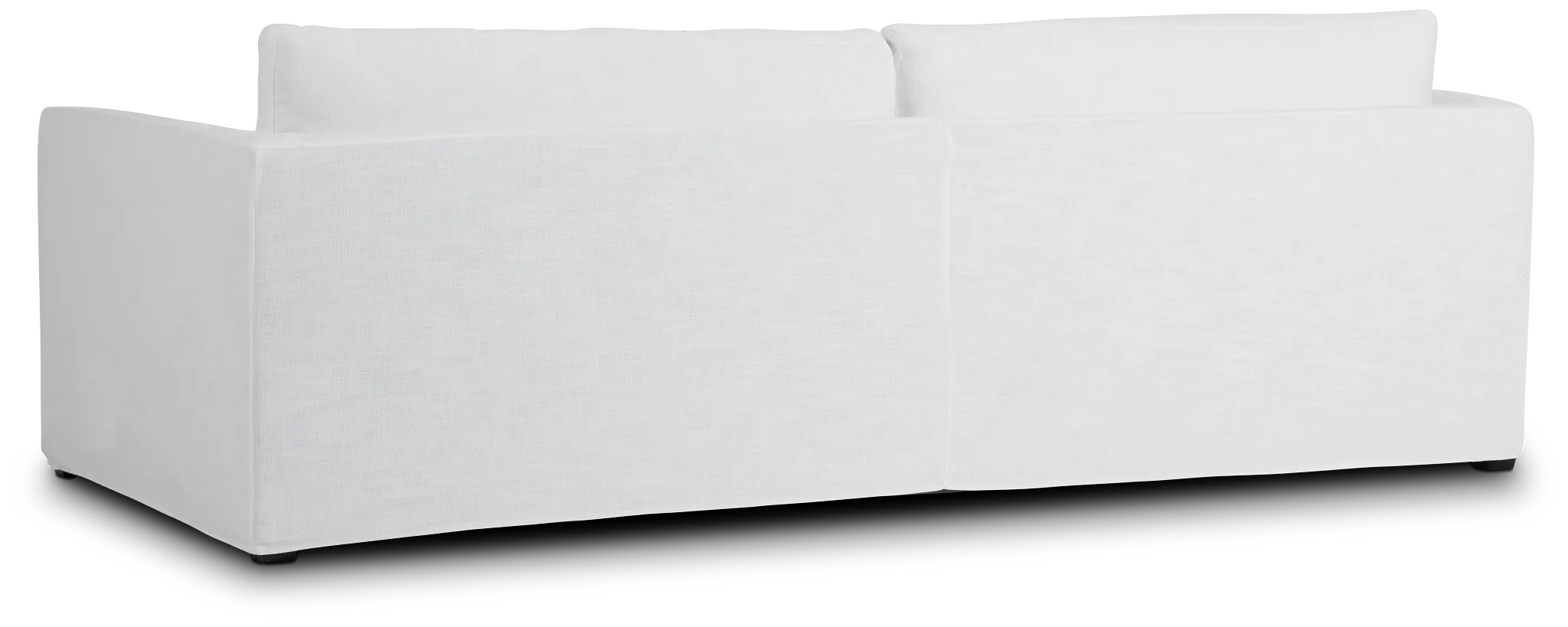 Willow 102" White Fabric Sofa