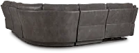 Dober Dark Gray Micro Small Two-arm Power Reclining Sectional