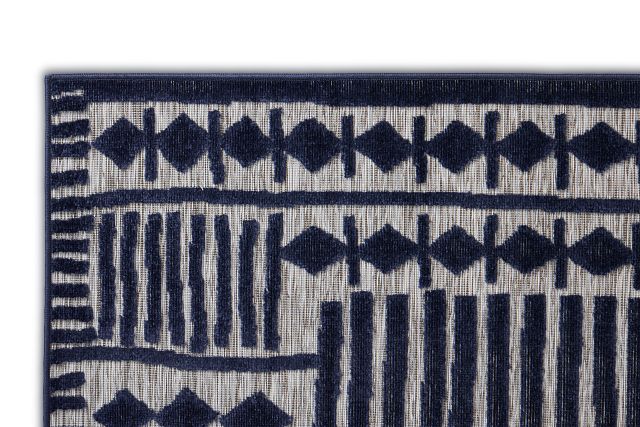 Lucca Dark Blue 8x10 Area Rug