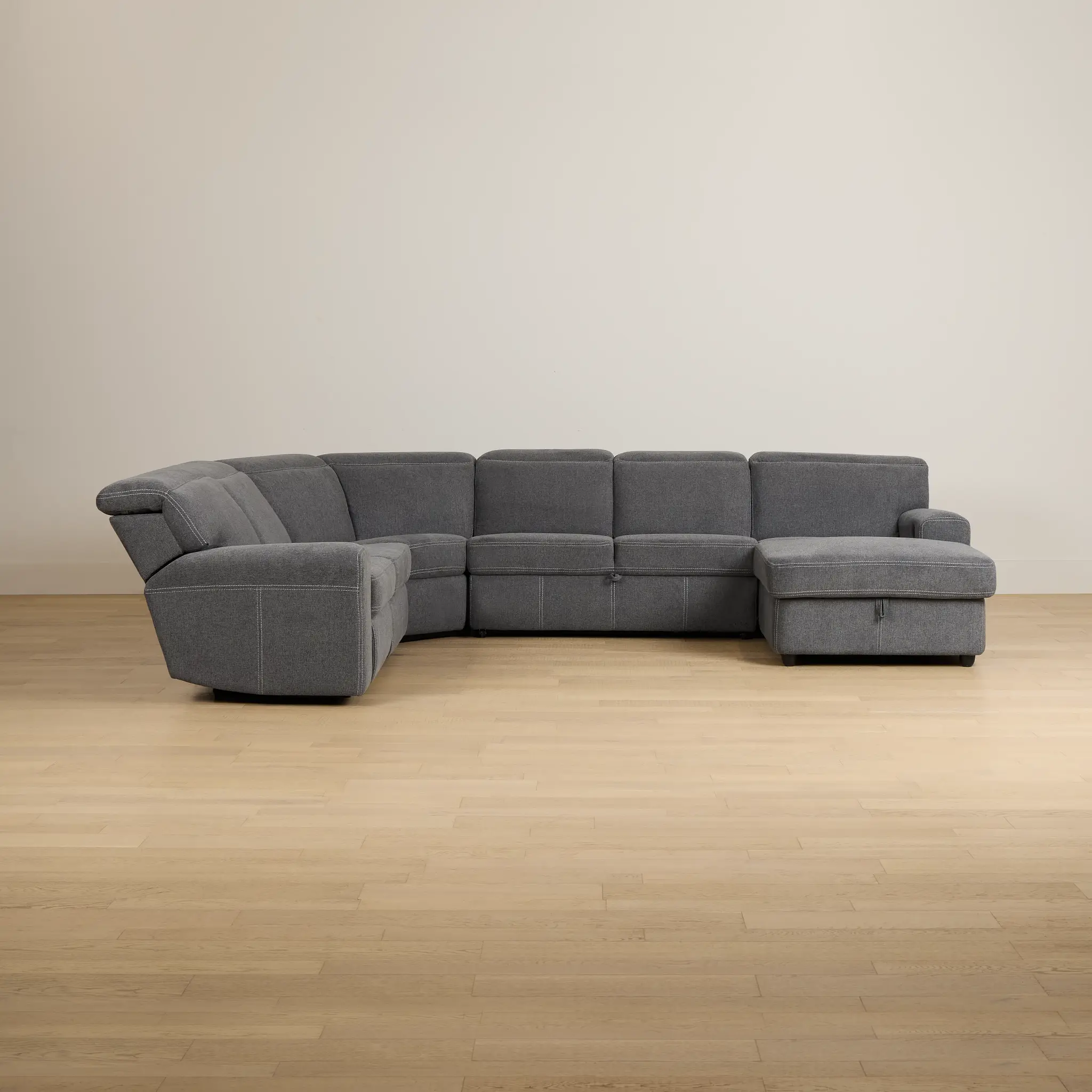 Callum Dark Gray Storage Small Right Reclining Chaise Sleeper Sectional Callum Dark Gray Storage Small Right Reclining Chaise Sleeper Sectional