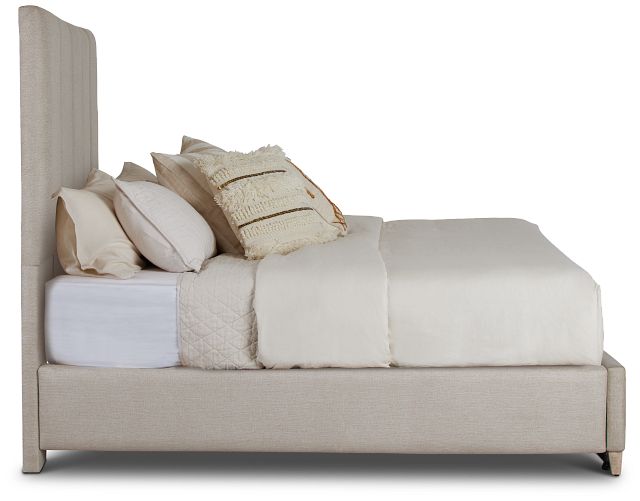 Caldwell Light Tone Uph Platform Bed