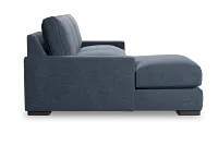 Edgewater Elevation Dark Blue Left Chaise Sectional