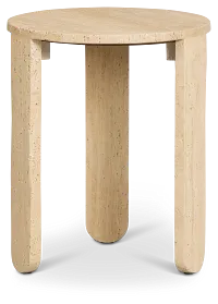 Appel Ivory Stone Accent Table