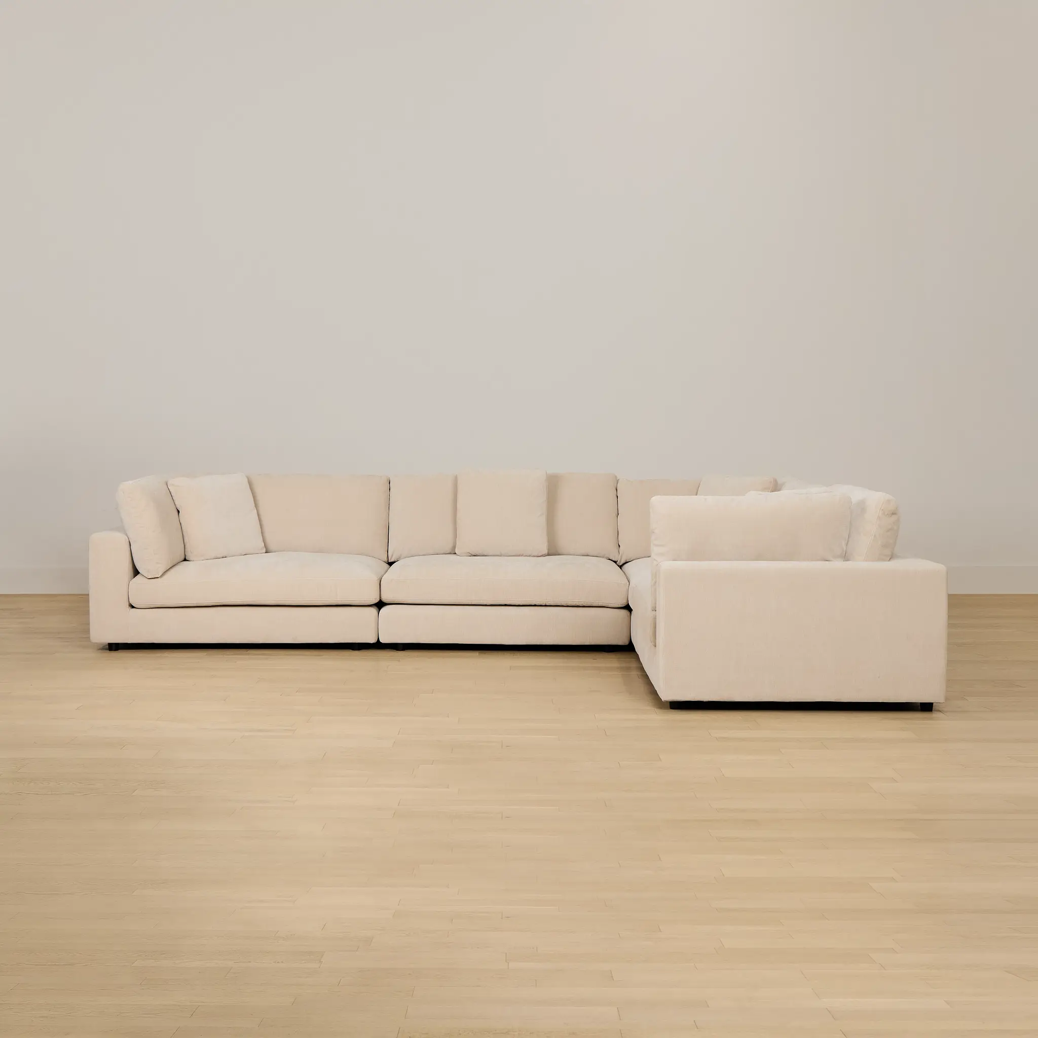 Lounge Light Beige Fabric 2-arm Left Facing Sectional Lounge Light Beige Fabric 2-arm Left Facing Sectional