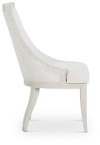 Boca Grande Light Tone Curved Upholstered Side Chair