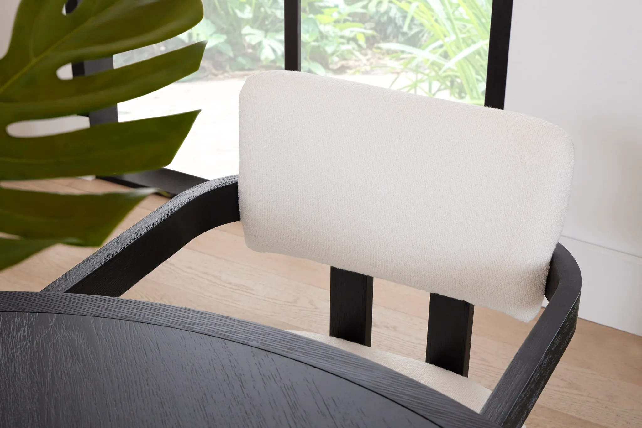 Alden Black Upholstered Side Chair