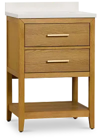 Alden Light Tone 24" Single Bathroom Vanity