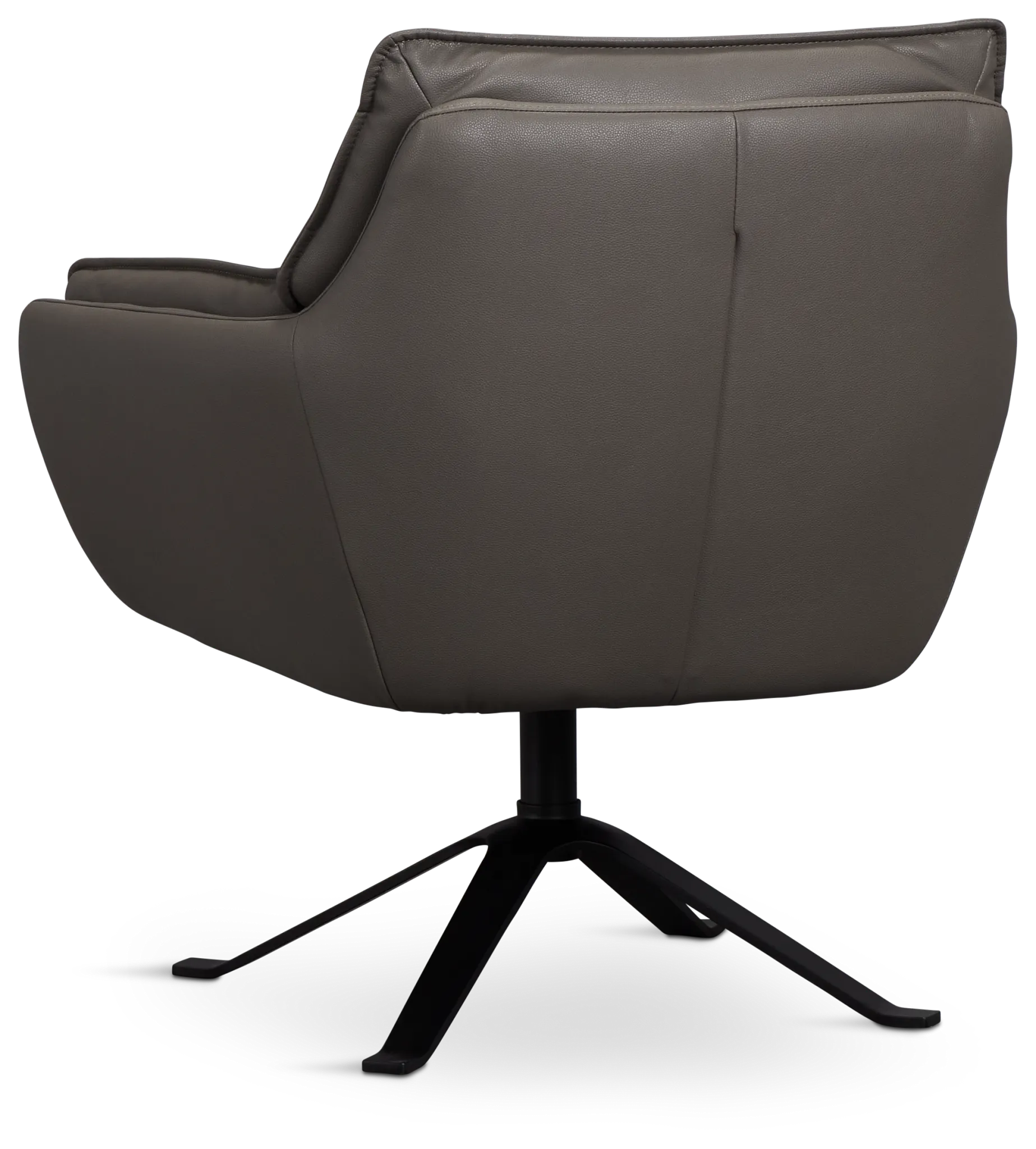 Farley Dark Gray Micro Swivel Accent Chair