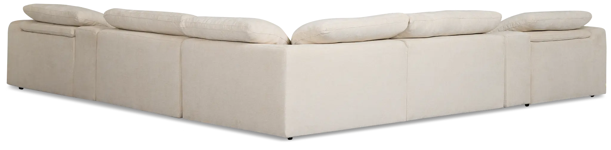 Drift Light Beige Fabric Large Dual Power Reclining Two-arm Sectional Drift Light Beige Fabric Large Dual Power Reclining Two-arm Sectional