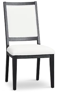 Alden Black Upholstered Side Chair