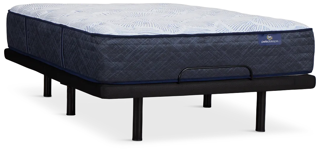 Serta Perfect Sleeper Blue Lagoon Nights Plush Elite Adjustable Mattress Set
