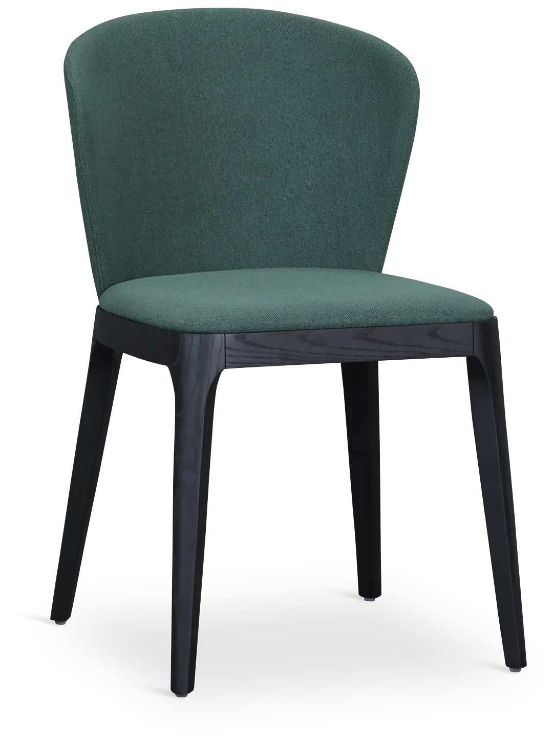 Nomad Dark Green Upholstered Side Chair W/ Black Legs Nomad Dark Green Upholstered Side Chair W/ Black Legs