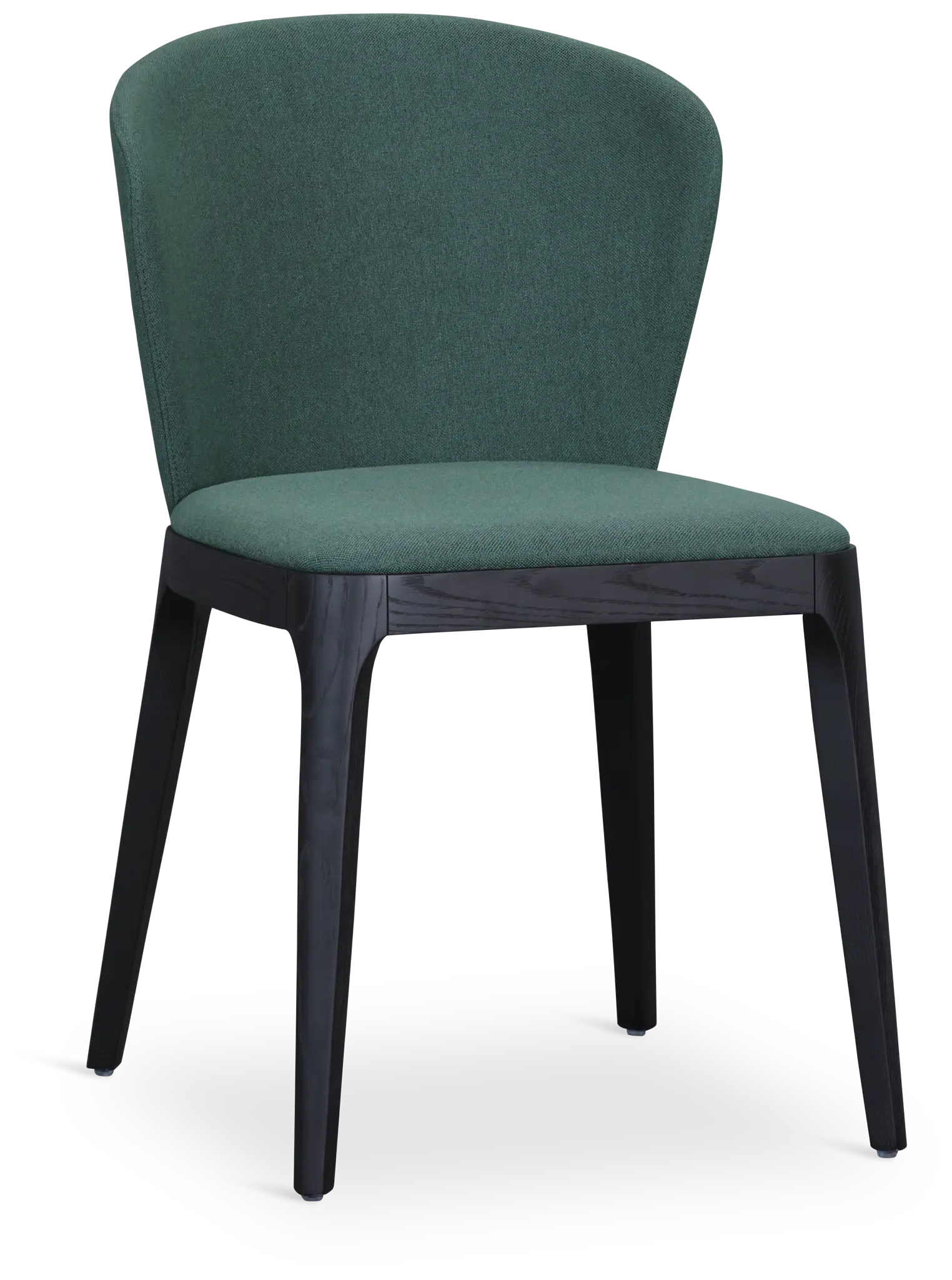 Nomad Dark Green Upholstered Side Chair W/ Black Legs Nomad Dark Green Upholstered Side Chair W/ Black Legs