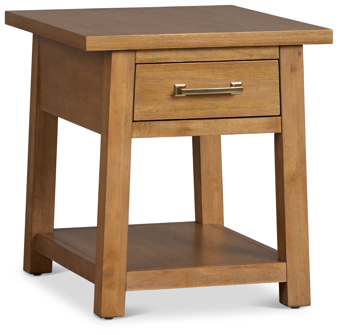 Provo Mid Tone Storage End Table
