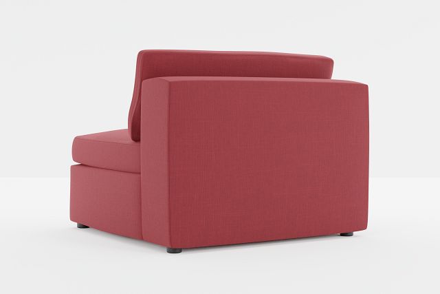 Destin Haven Red Fabric Armless Chair