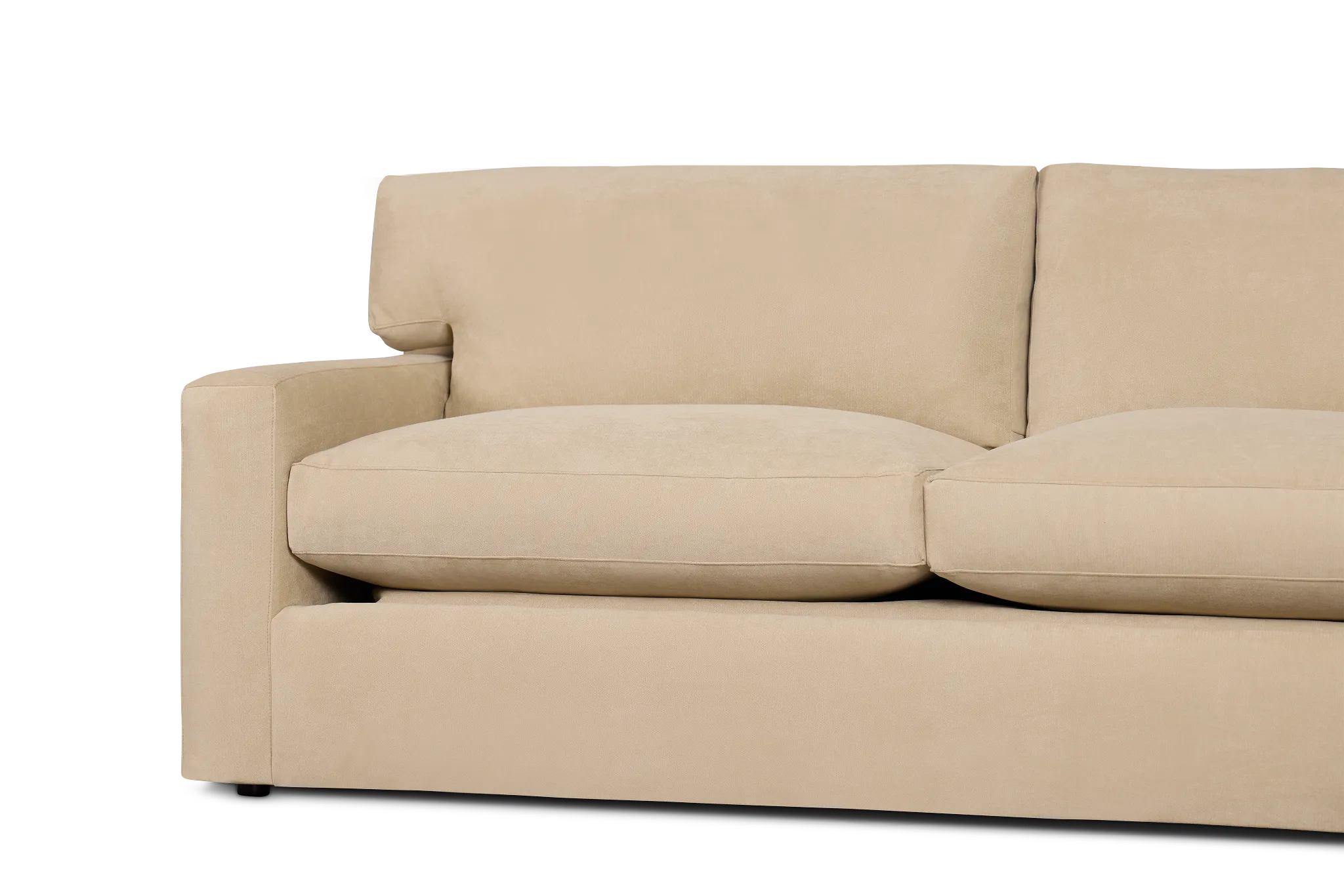 Hudson Beige Fabric Cooling Memory Foam Sleeper