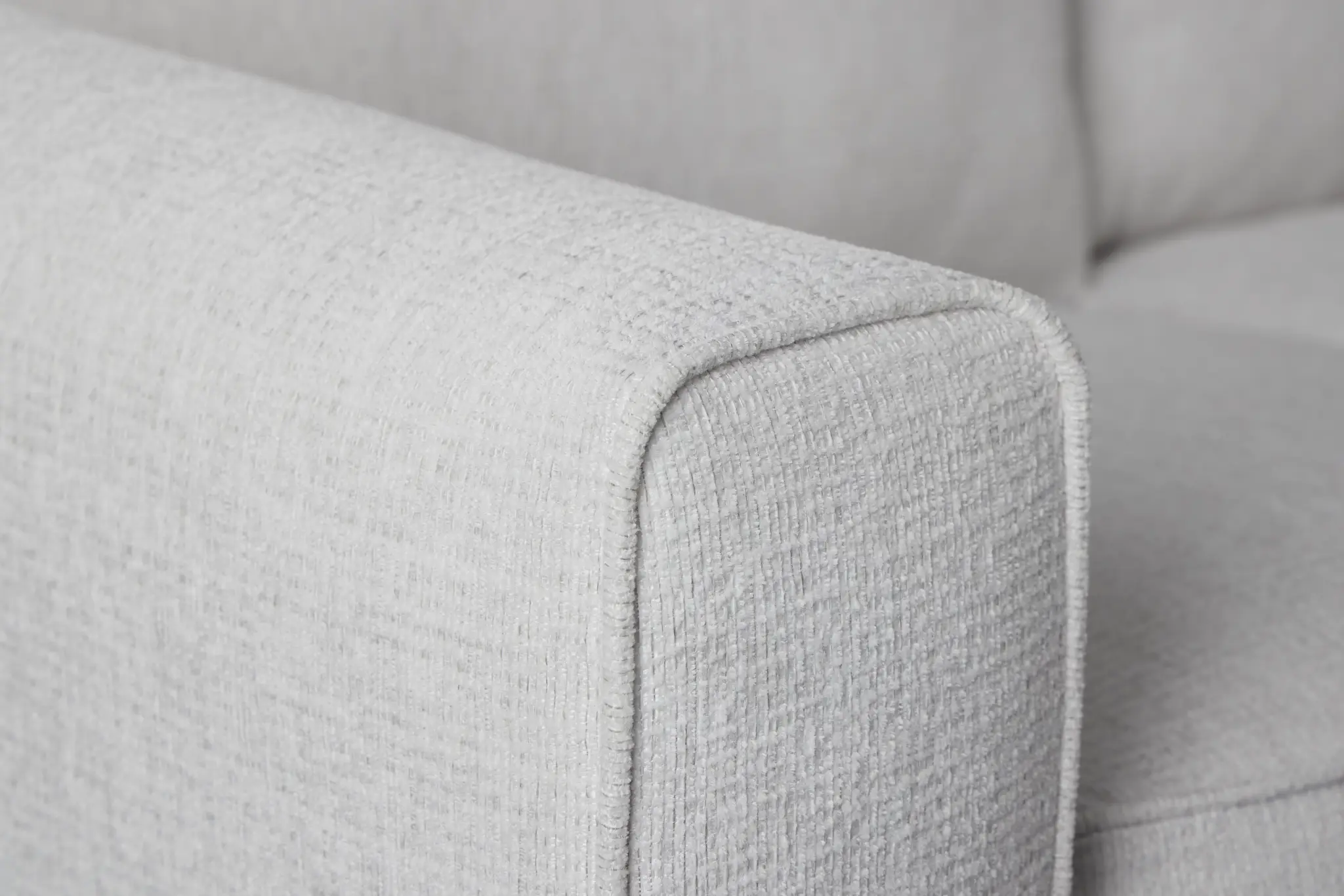 Avalon White Fabric Right Chaise Sectional Avalon White Fabric Right Chaise Sectional