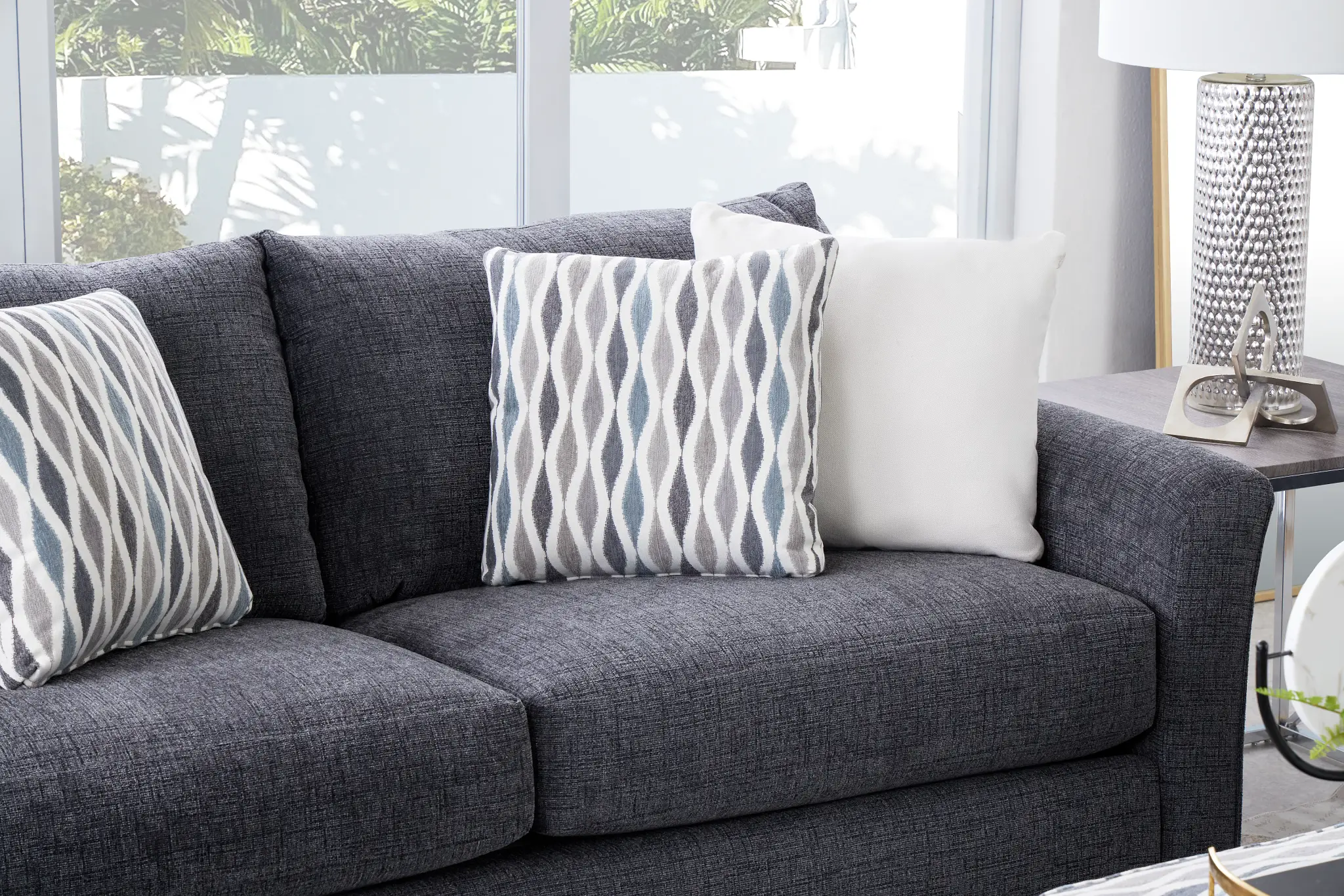 Maxie Dark Gray Micro Sofa Maxie Dark Gray Micro Sofa
