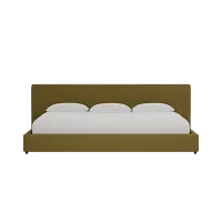 Grayton Elite Dark Green 44" Upholstered Platform Bed