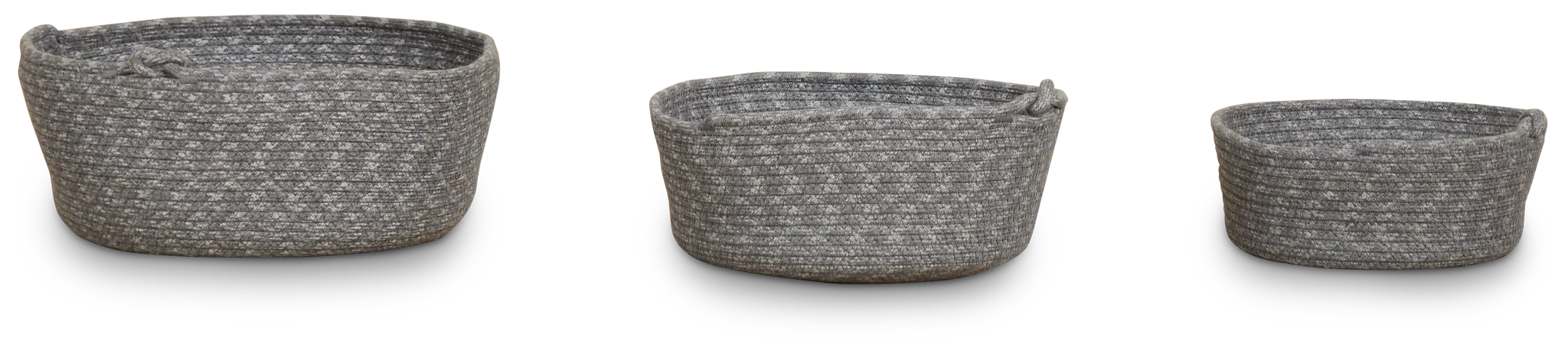 Bay Blue Set Of 3 Basket Bay Blue Set Of 3 Basket