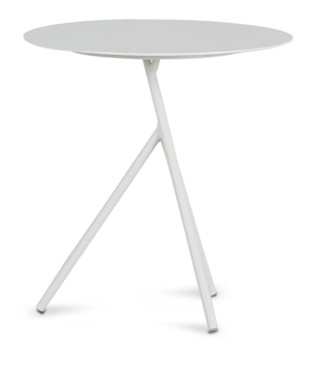 Ibiza White Low Accent Table