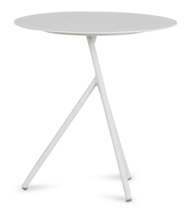 Ibiza White Low Accent Table