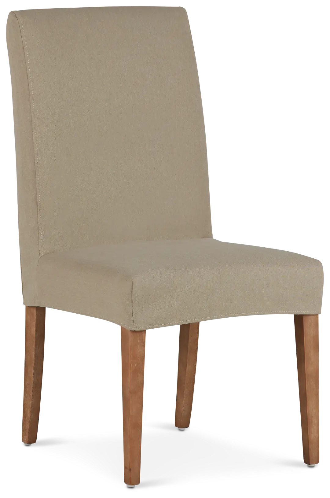 Destination Beige Short Slipcover Chair With Light Tone Leg Destination Beige Short Slipcover Chair With Light Tone Leg