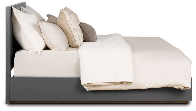 Brasilia Gray Platform Bed