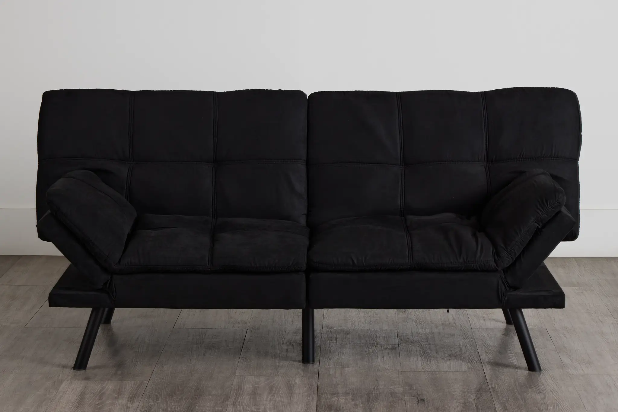 Bowie Black Micro Sofa Futon Bowie Black Micro Sofa Futon