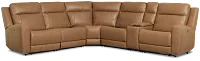 Colton Brown Micro Medium Dual Power 2-arm Reclining Sectional