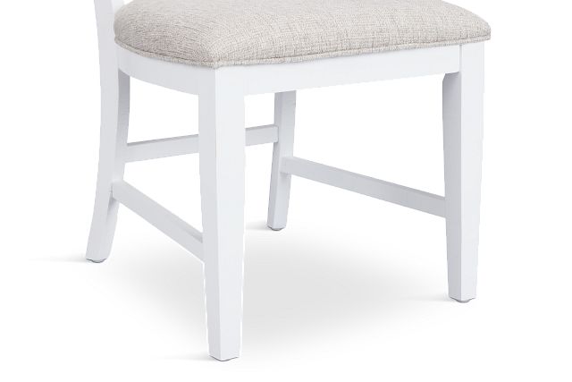 Heron Cove White Upholstered Side Chair