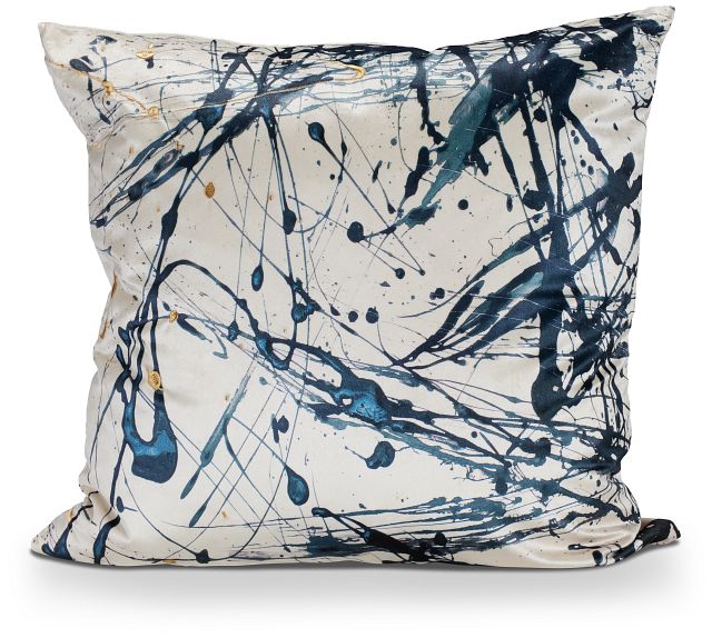 Leiana Blue 22" Square Accent Pillow