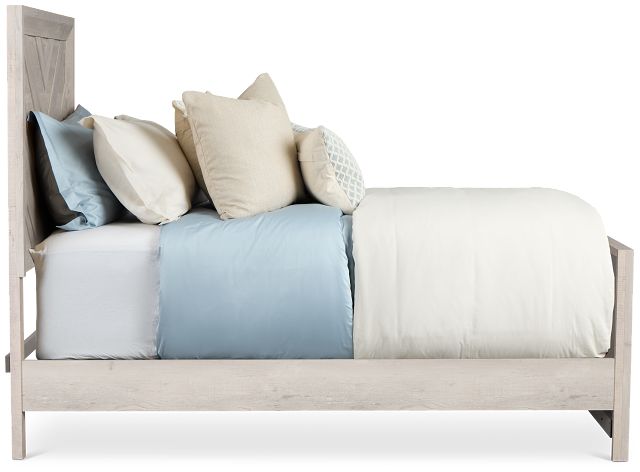 Delray White Panel Bed