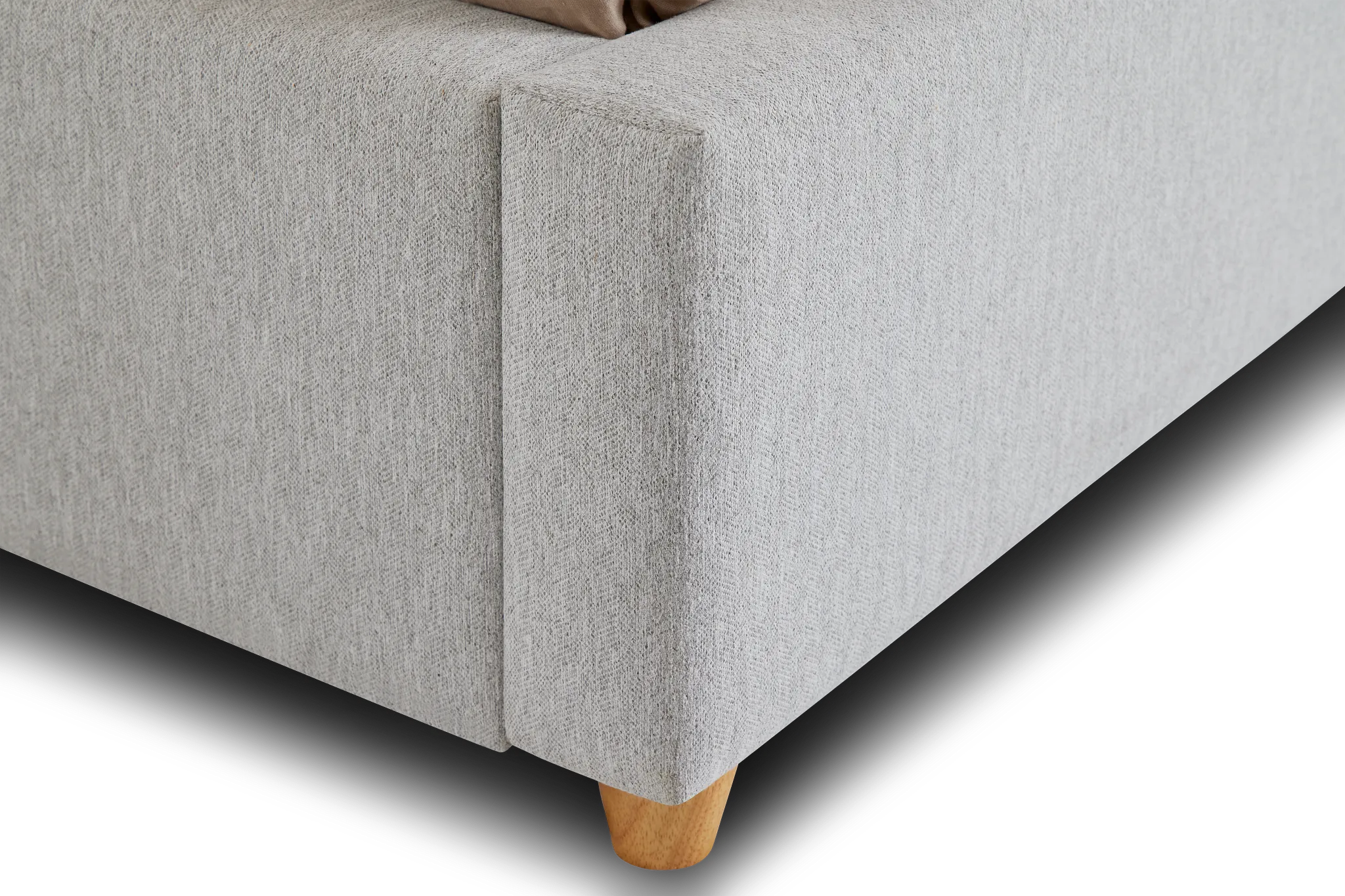 Chelsea Light Gray Uph Platform Bed