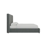 Grayton Lucy Navy 54" Upholstered Platform Bed