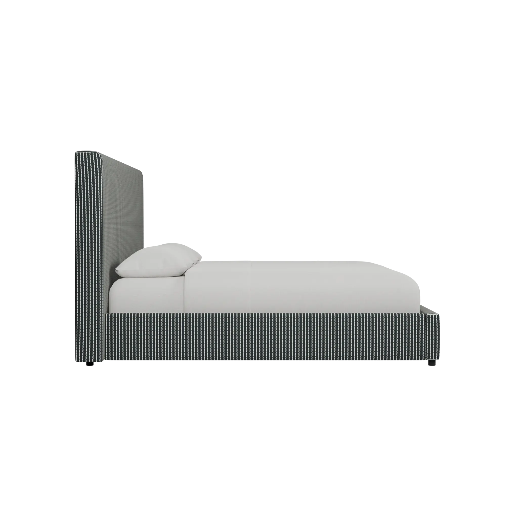 Grayton Lucy Navy 54" Upholstered Platform Bed Grayton Lucy Navy 54" Upholstered Platform Bed