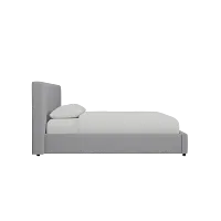 Grayton Delray Light Gray 44" Upholstered Platform Bed