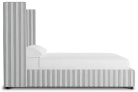 Captiva Sea Lane Light Gray 60" Upholstered Shelter Bed