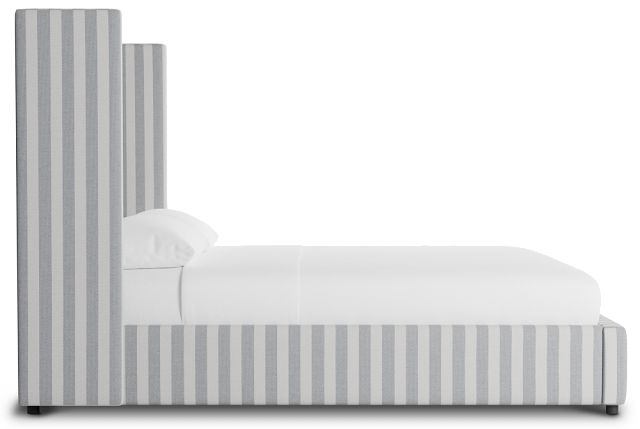 Captiva Sea Lane Light Gray 60" Upholstered Shelter Bed