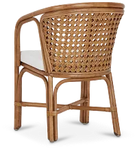 Maui Light Tone Woven Upholstered Arm Chair